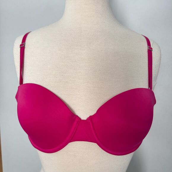 Pink Victoria's Secret Strapless Convertible Bra 36C - Picture 2 of 14